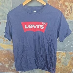 Levi's Dark Blue Tee with White Print